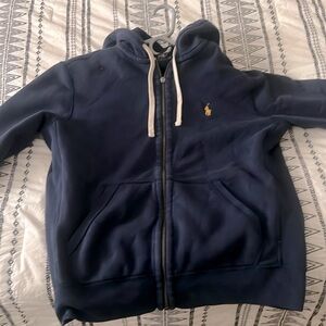 Navy Blue Polo hoodie, Size medium